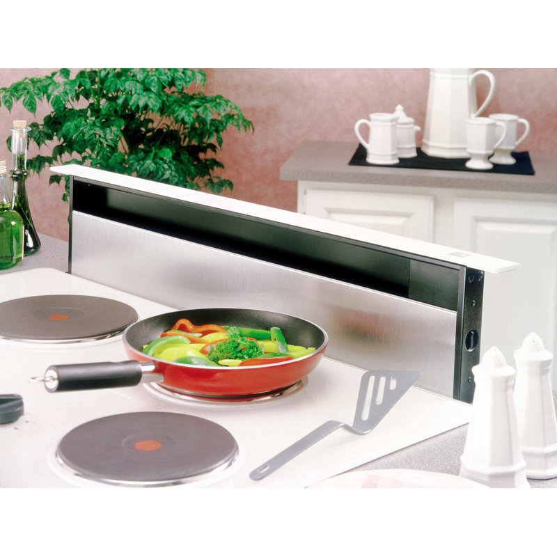 Broan NuTone 30" Stainless Steel 500 CFM Ducted (Vented) Downdraft Range Hood with Mesh Filter