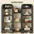Beetner 74.8H X 47"W Tall Arched Bookshelf, 6-tier Double Cube Bookcase,  Standard Bookcase-140568541