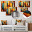 «Yellow Cubist Laundry Day Chaos II» - Art mural en métal blanchisserie MT135097-1702177027