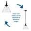 Luminaire suspendu conique 1 lumière-33263823