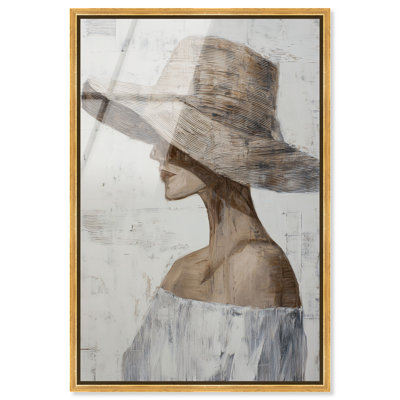 Shades of Summer I, reproduction d'art encadrée Golden Boho par Art Remedy, cadre doré, 16 x 24