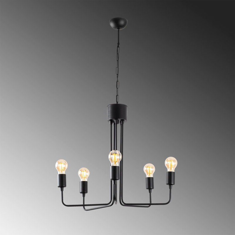 Lustre 5 lumières façon bougie Chasse