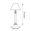 Glass and Steel Standard Table Lamp-977006020