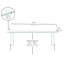Table rectangulaire d'activités thermofusionnées avec pieds réglables et pivotants standard-113909083-113909074
