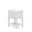 Valencia Modern End Table - Rectangle Night Stand with 2 Drawers for Bedroom, Wire brushed Buttercream-1973911312