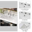Meuble-lavabo 36 po avec lavabo en céramique et surface peinte imperméable-556825039