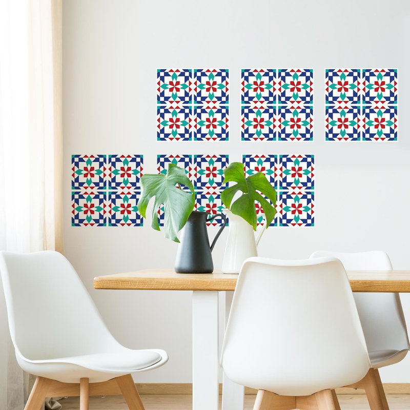 Alneisha Marrakech Peel and Stick Tiles Wall Stickers 20cm W x 20cm L