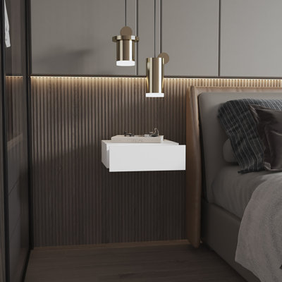 Aleyza 40cm W Manufactured Wood Bedside Table