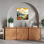 Japanese Autumn River Valley Abstract Contemporary Flower Landscape Wall Art Print 1 Piece Wrapped Canvas Wall Art-11358586