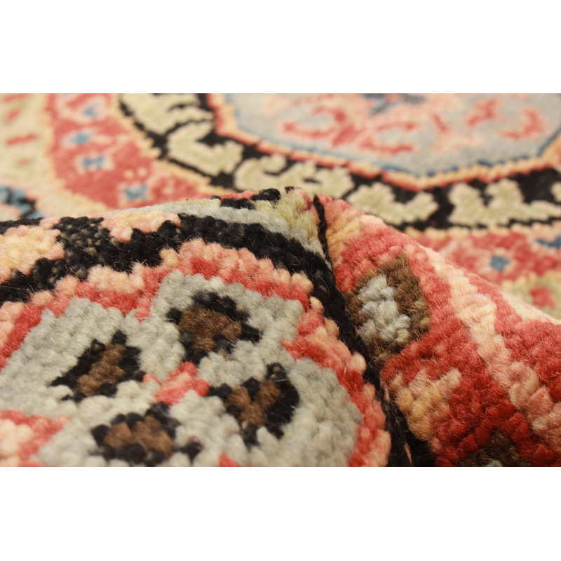 Tapis rouge en laine noué à la main 5 pi 11 po x 9 pi 2 po Jules Serapi
