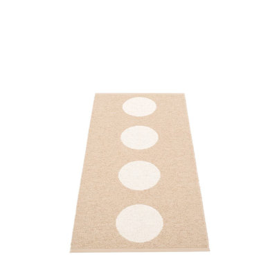 Vera Polka Dots Area Rug in Beige/Off-White