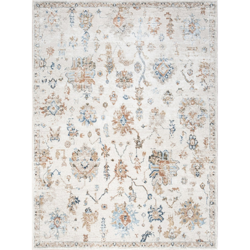 5Ft. 3In. X 7Ft. Area Rug - Noble Luxury, Vintage Design, Stain , 100% With Jute Back, Made In Turkey Class, Elegant Look, And Backing,