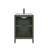 Amandie 24 in. Single Sink Freestanding Bath Vanity in Forest Green with White Ceramic Top-1394630546
