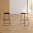 Modern Brown 25-Inch Counter Stool with Space-Saving Backless Saddle Seat-19577977-46499437
