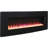 48 Inch Curved Front Wall Mounted Electric Fireplace With Remote And Multi Color Flame & Emberbed