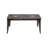 Farmhouse Metal Entryway Bench with Galvanized