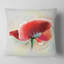 Magnifique coquelicot aquarelle rouge - coussin à imprimé floral-29894914-29894918