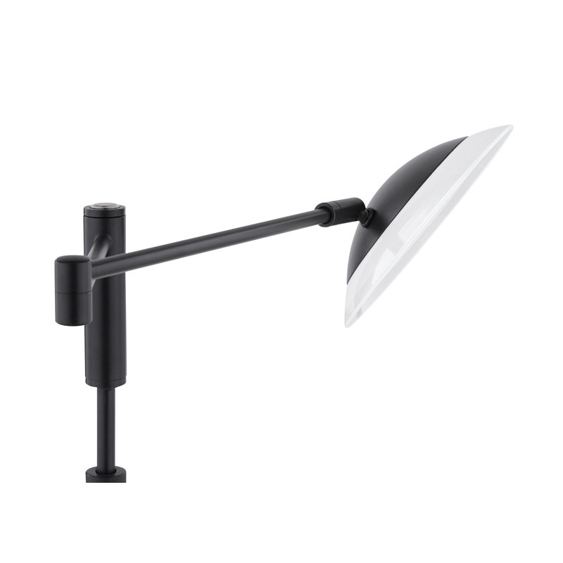 Millsaps 54'' LED Swing Arm Floor Lamp, Black