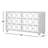 64" W 6-Drawer Glass Solid and Manufactured Wood Dresser-1456870992