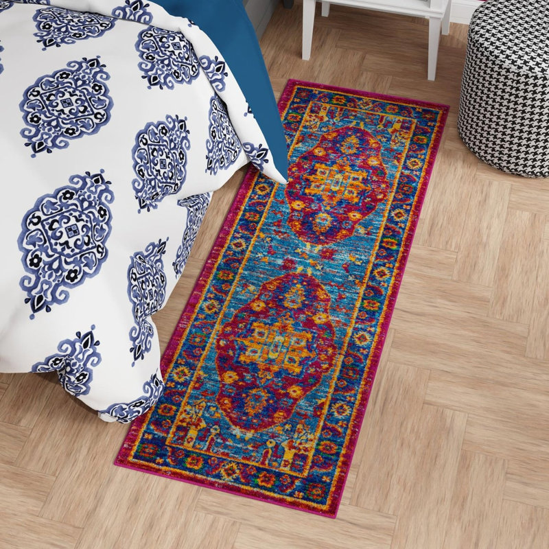 Ervand Oriental Indoor / Outdoor Rug, Runner 2' x 6'1"