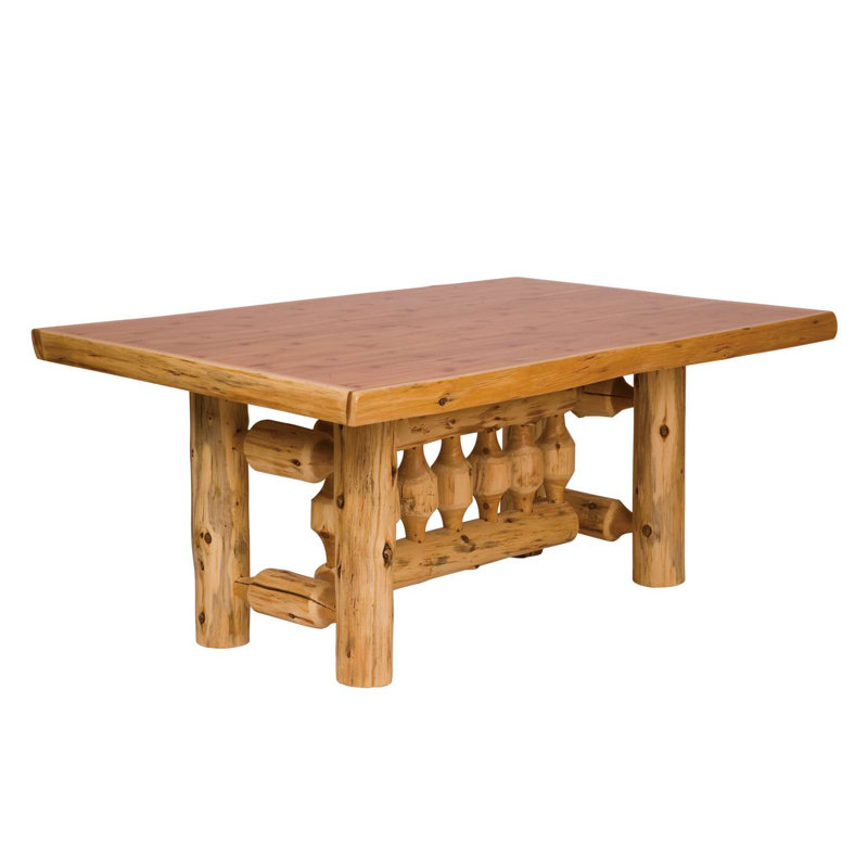 Table de salle à manger Fireside Lodge, Naturel, 6 pieds, Bois massif