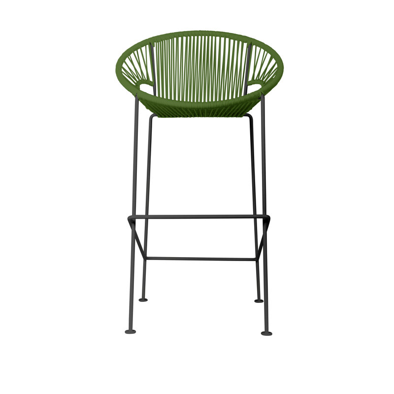 Tabouret de bar Alaena Puerto, Noir, Cactus
