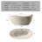 67" x 31.5" Freestanding Soaking Bathtub Gel Coat Bathtub with Rock Texture-128948205