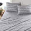 100% flanelle de coton 4 pièces grand drap de saut à ski gris-118916124