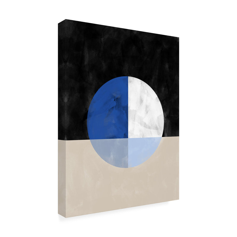 «Bolologia indigo» sur toile par Elena Ristova, H 24 po x l 18 po x P 2 po