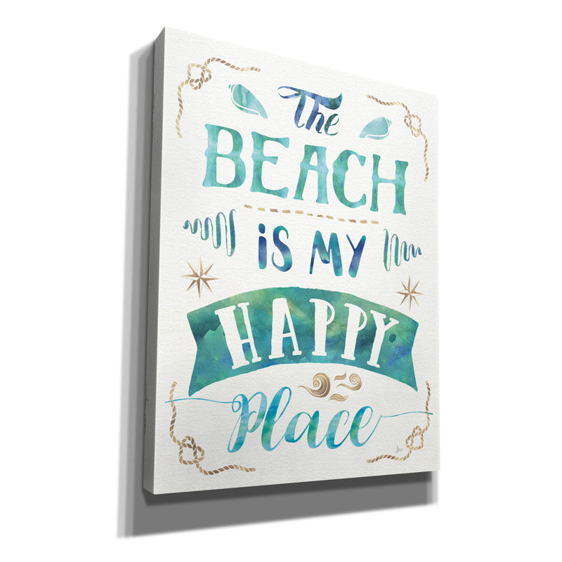 «Love and the Beach II» par Jess Aiken, art mural sur toile, H 34 po x l 26 po x P 1,5 po
