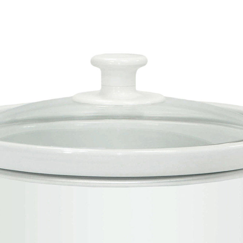 Brentwood 3 Qt Slow Cooker, White