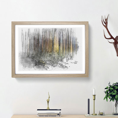 Forest Dreams in Abstract - Picture Frame Graphic Art Print
