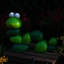 16"H Caterpillar Solar Statue with Light-Up Eyes