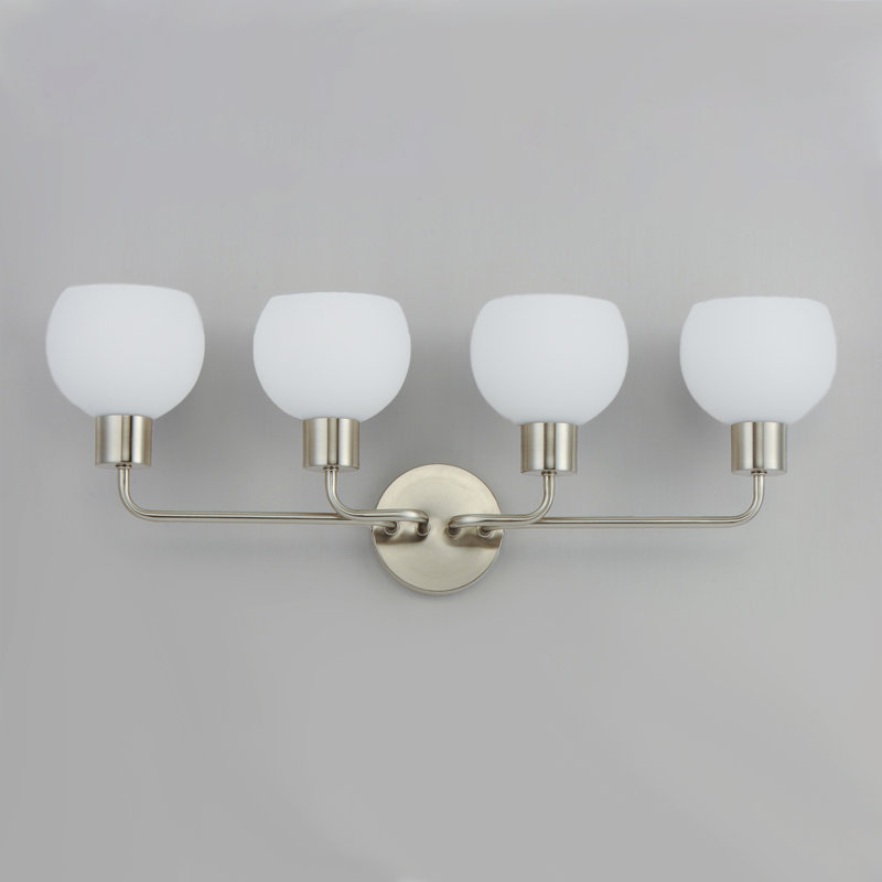 Stackpole 4 - Light Dimmable Vanity Light, Satin Nickel