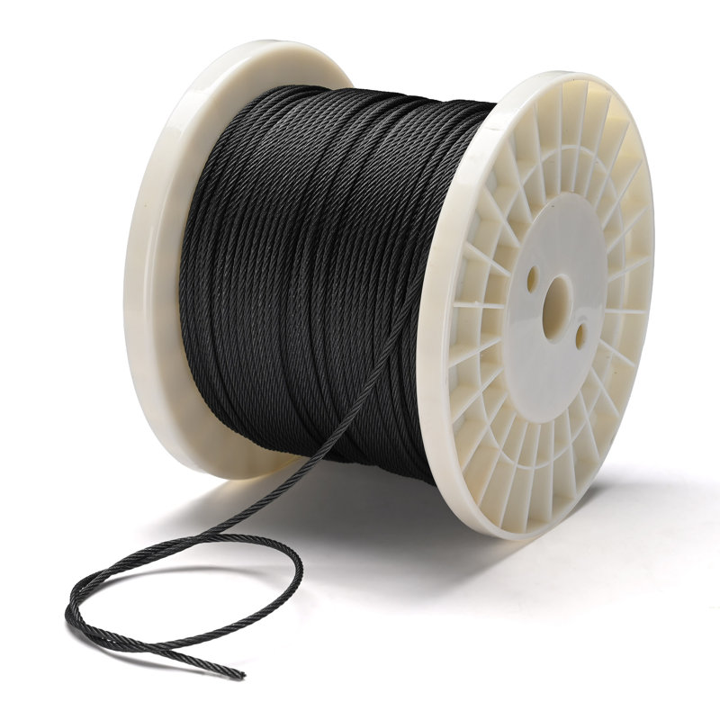 Yescom 500Ft T316 Stainless Steel Cable 1/8" (7x7) / 3/16" (7x19) Wire Rope for Deck Cable Railing System, 500Ft, 1/8", 7x7