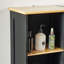 Canterbury Black Freestanding Tall Bathroom Cabinet-193363933