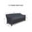Neufer Outdoor Wicker Patio Sofa Cover