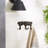 Cast Iron Triple Elephant Wall Hook | Rustic Coat Rack