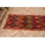 Handwoven Authentic Turkish Runner Rug in Striking Red with Traditional Anatolian Patterns