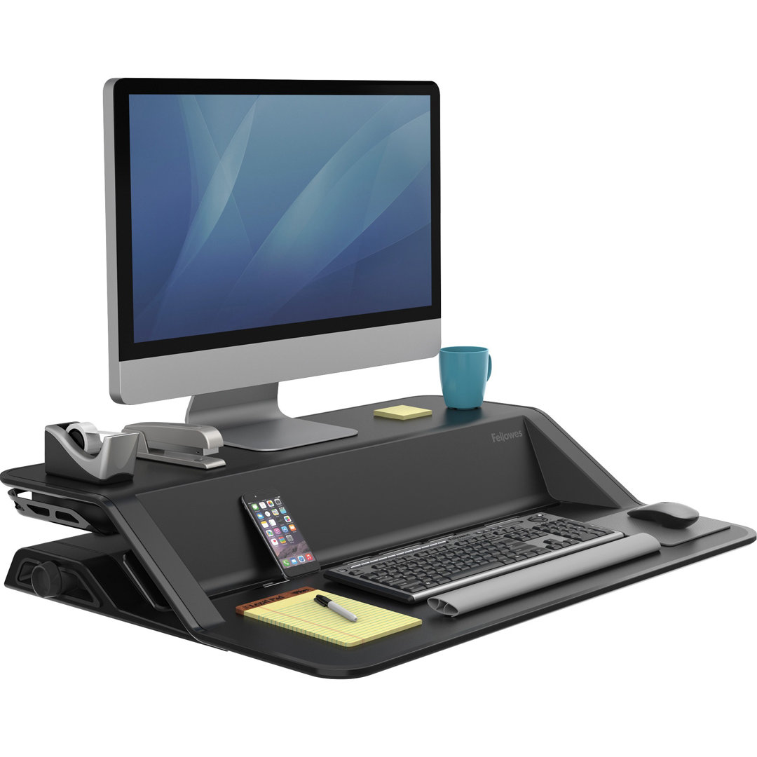 Lotus™ Height Adjustable Standing Desk Converter Fellowes Mfg. Co. 