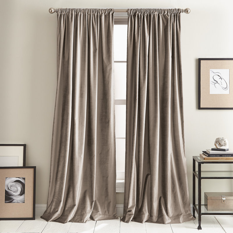 Paire de rideaux obscurcissant avec passe-tringle Modern, l 50 po x L 108 po, Champagne