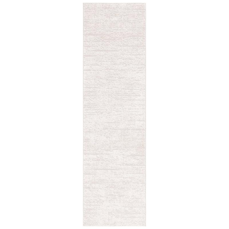 Tepui Abstract Machine Woven Polyester/Polypropylene Area Rug in Ivory/Beige, Runner 2'3'' x 8'