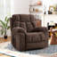 Fauteuil de massage inclinable et chauffant en microsuède de 41,3 po avec port USB et porte-gobelets-1532505912