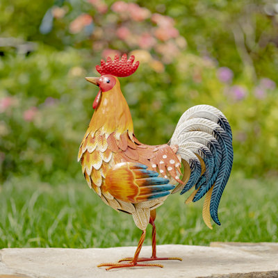 Evie Animals Weather Resistant Metal Garden Statue