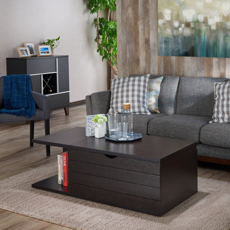 Solid Coffee Table with Storage