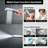 Extra Large Rainfall Shower Head Swivel Extension Arm With Handheld Spray Chrome-111685435