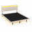 Velvet Floating Bed Frame With LED Lights-2097604071-2097604074