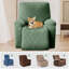 Housse pour fauteuil inclinable 4 pièces, housse élastique pour fauteuil inclinable avec poche, fond extensible et attaches-1708715551