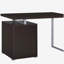Bureau réversible à 3 tiroirs Cappuccino-421116907