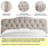 Linen Upholstered Headboard-Modern-Adjustable Height-Button Tufting-357638415-357638410
